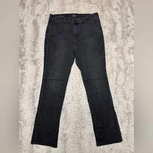 NYDJ Women's Dark Gray/Black Straight Leg Jeans.  Good Condition